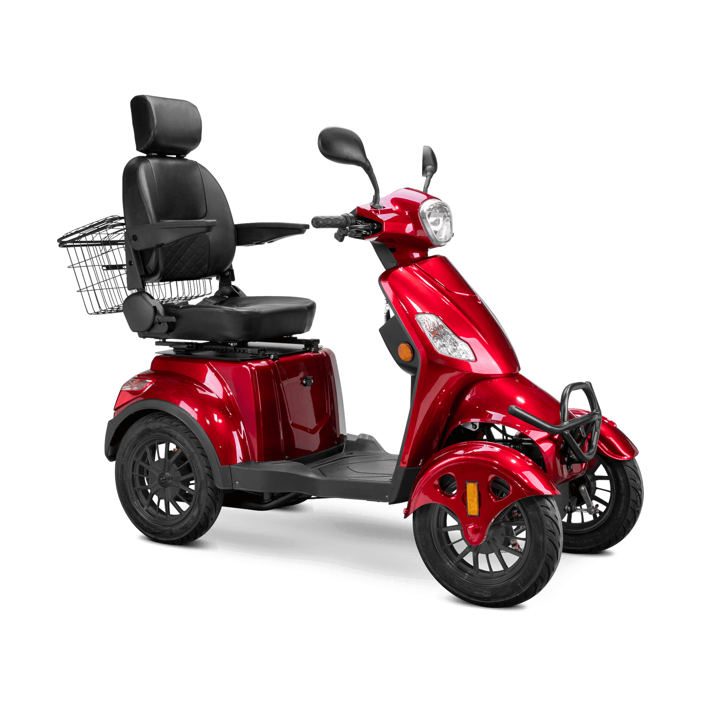 Prestige Mobility Scooter - red with black seat and black wheels