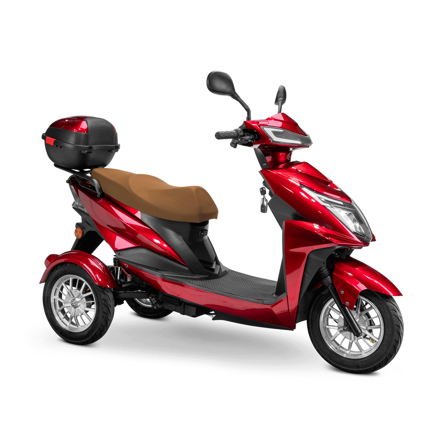 Regal Mobility Scooter - red with brown seat and silver wheels
