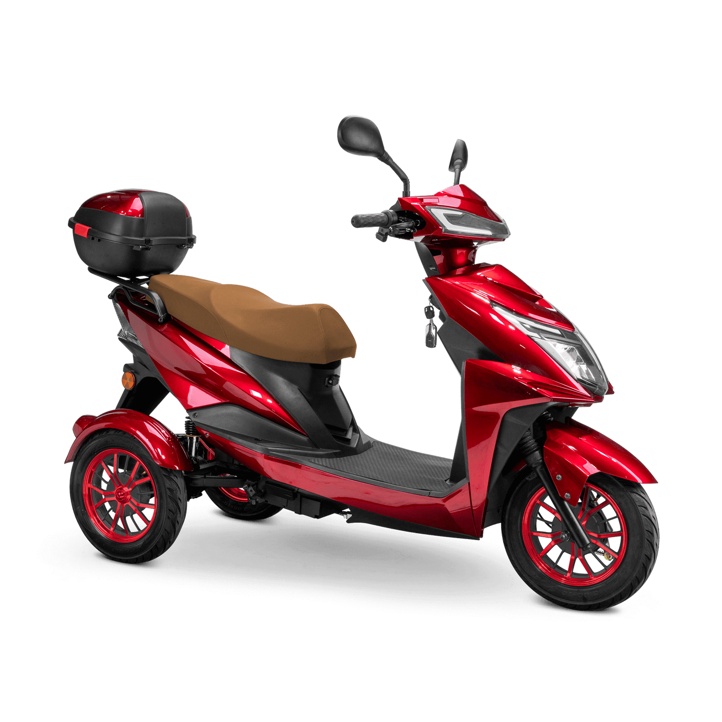 Regal Mobility Scooter - red with brown seat and red wheels