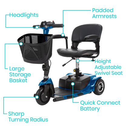 3 Wheel Mobility Scooter - standard features