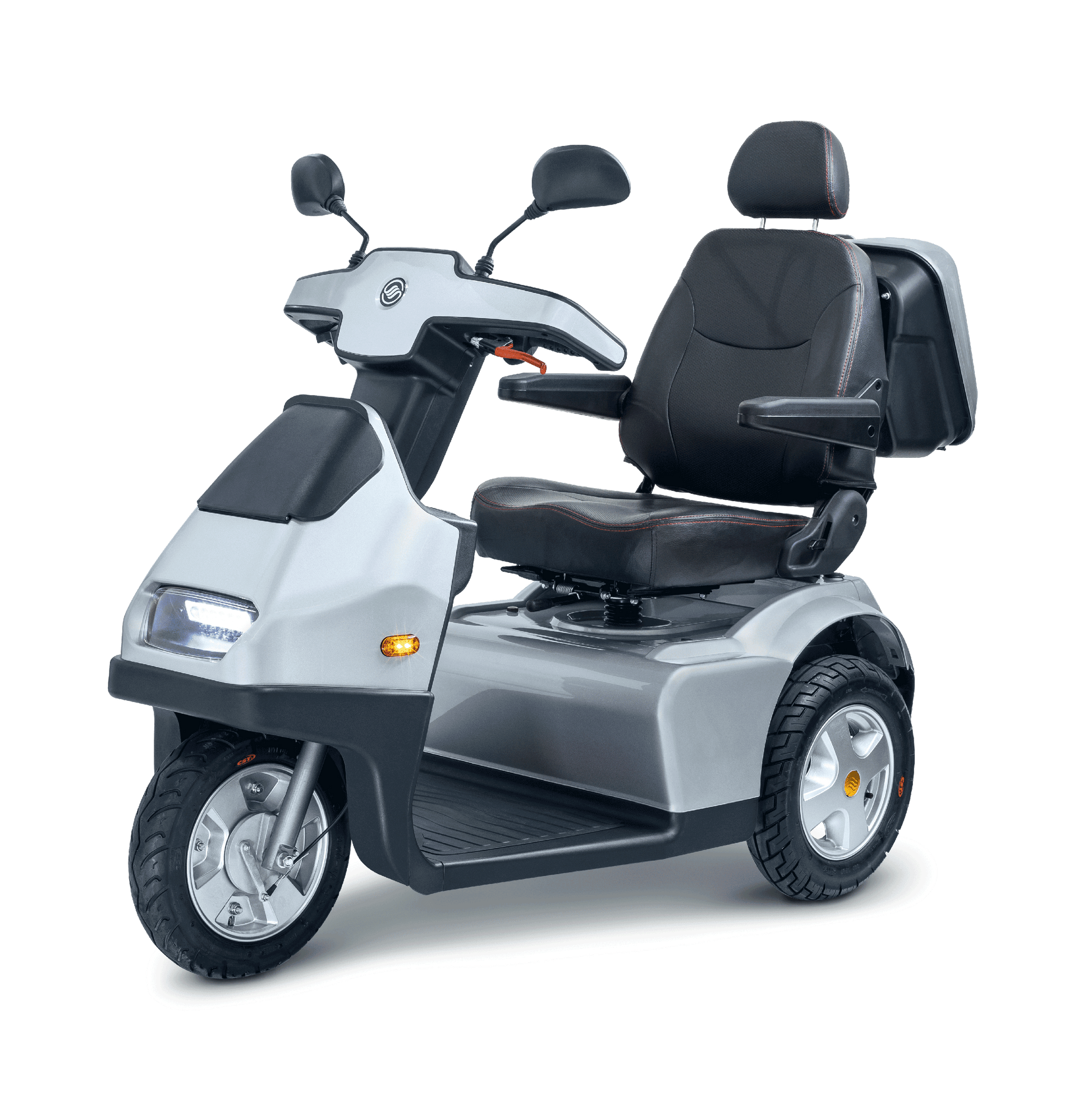 Afiscooter S3 Mobility Scooter - silver with single seat