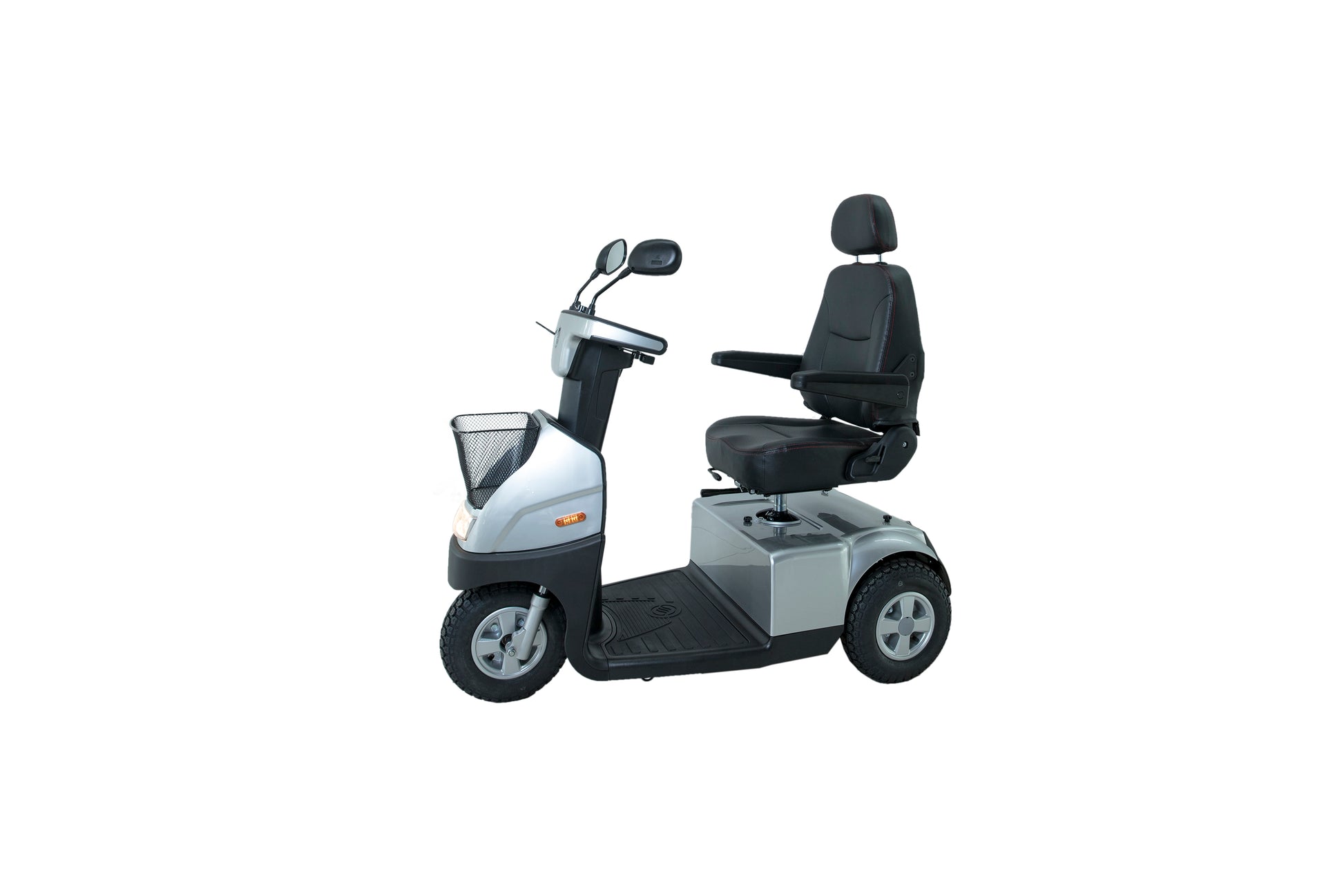 Afiscooter C3 Mobility Scooter - silver left front view