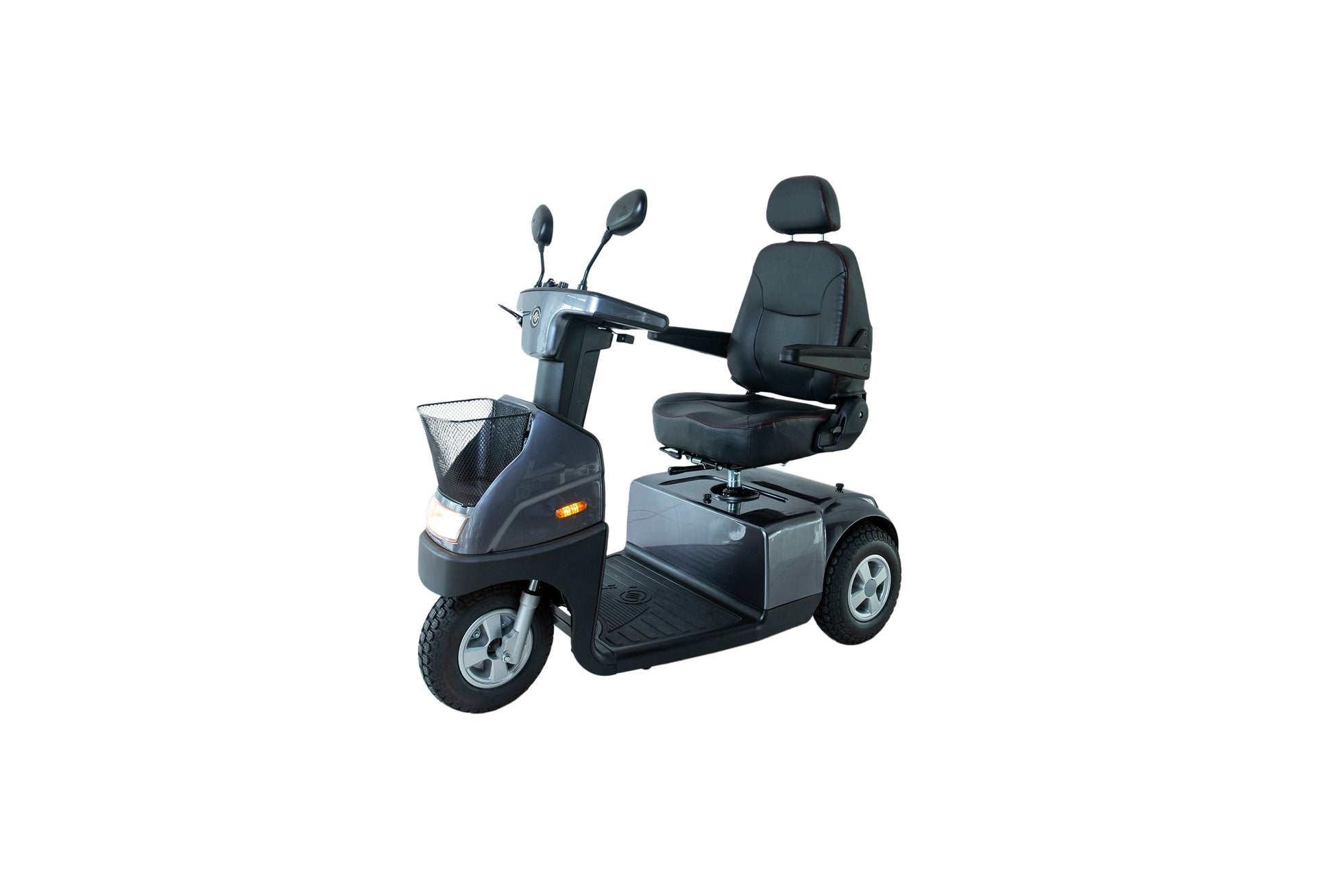 Afiscooter C3 Mobility Scooter - grey left front view