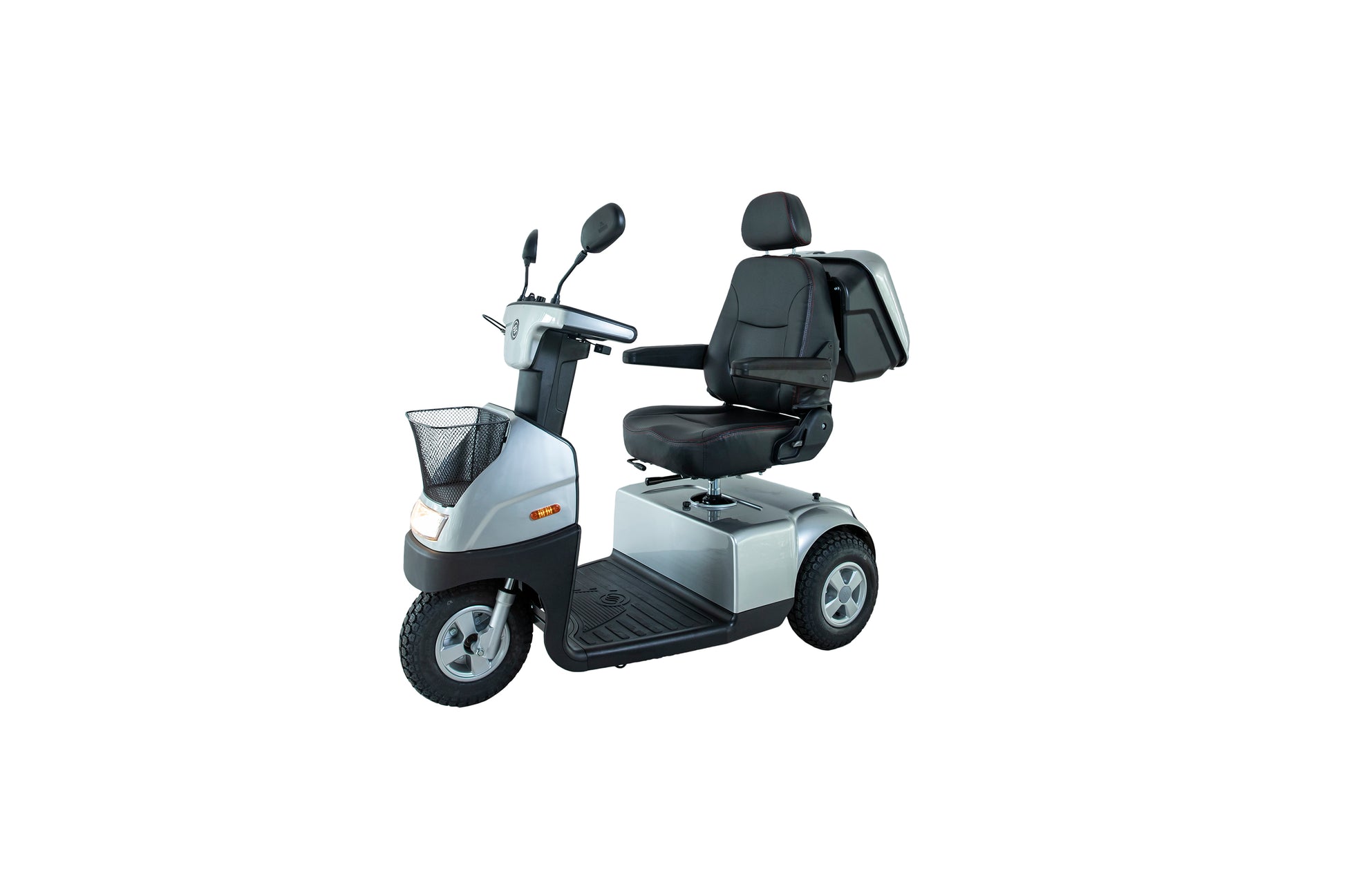 Afiscooter C3 Mobility Scooter - silver left front view