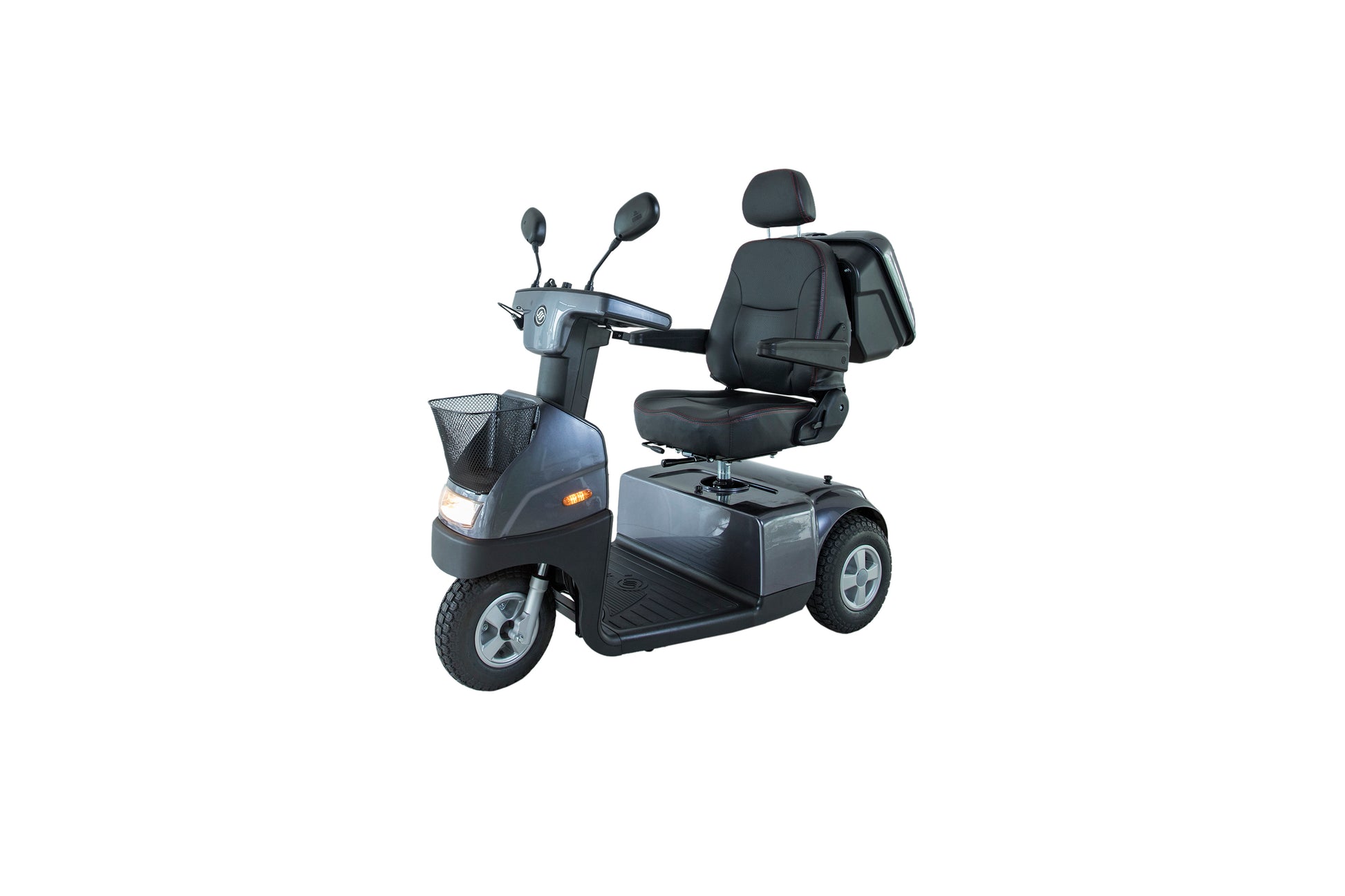 Afiscooter C3 Mobility Scooter - grey left front view