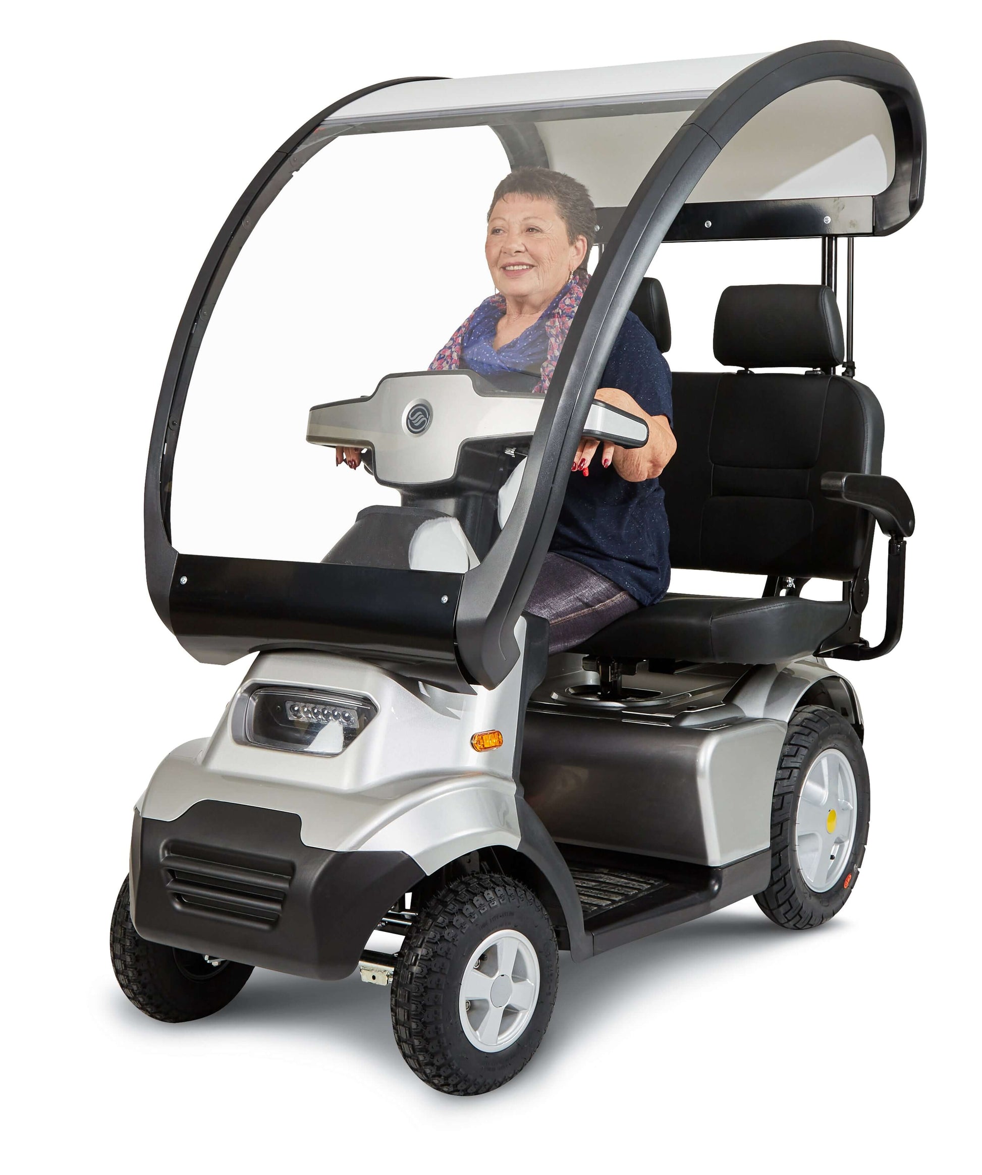 Afiscooter S4 Mobility Scooter - two seats with canopy and one model