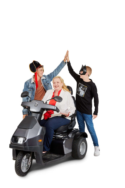Afiscooter S3 Mobility Scooter - grey with single seat and models