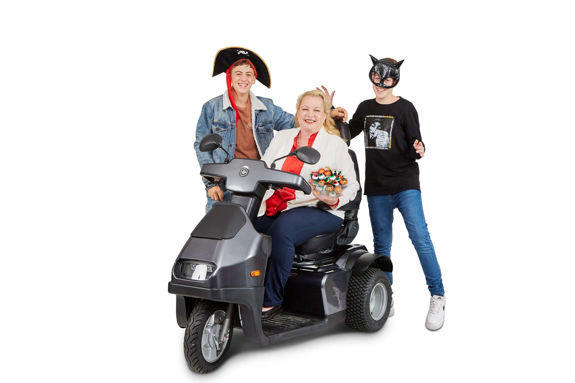 Afiscooter S3 Mobility Scooter - grey with single seat and models