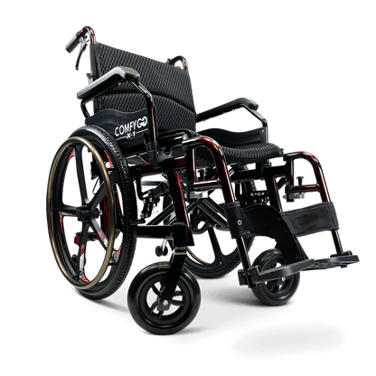 X-1 Manual Wheelchair - red se model right front