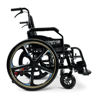X-1 Manual Wheelchair - black se model right side