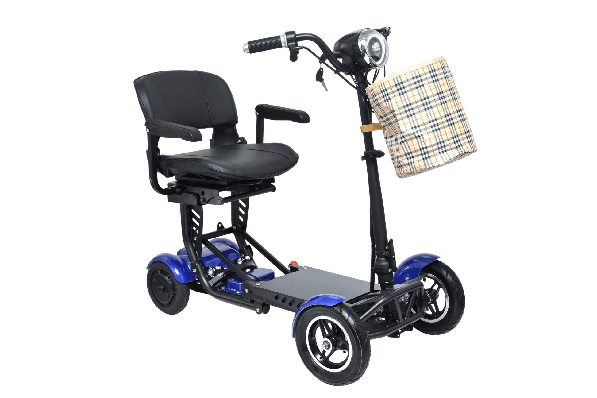 MS 3000 Mobility Scooter - blue with swivel seat and basket