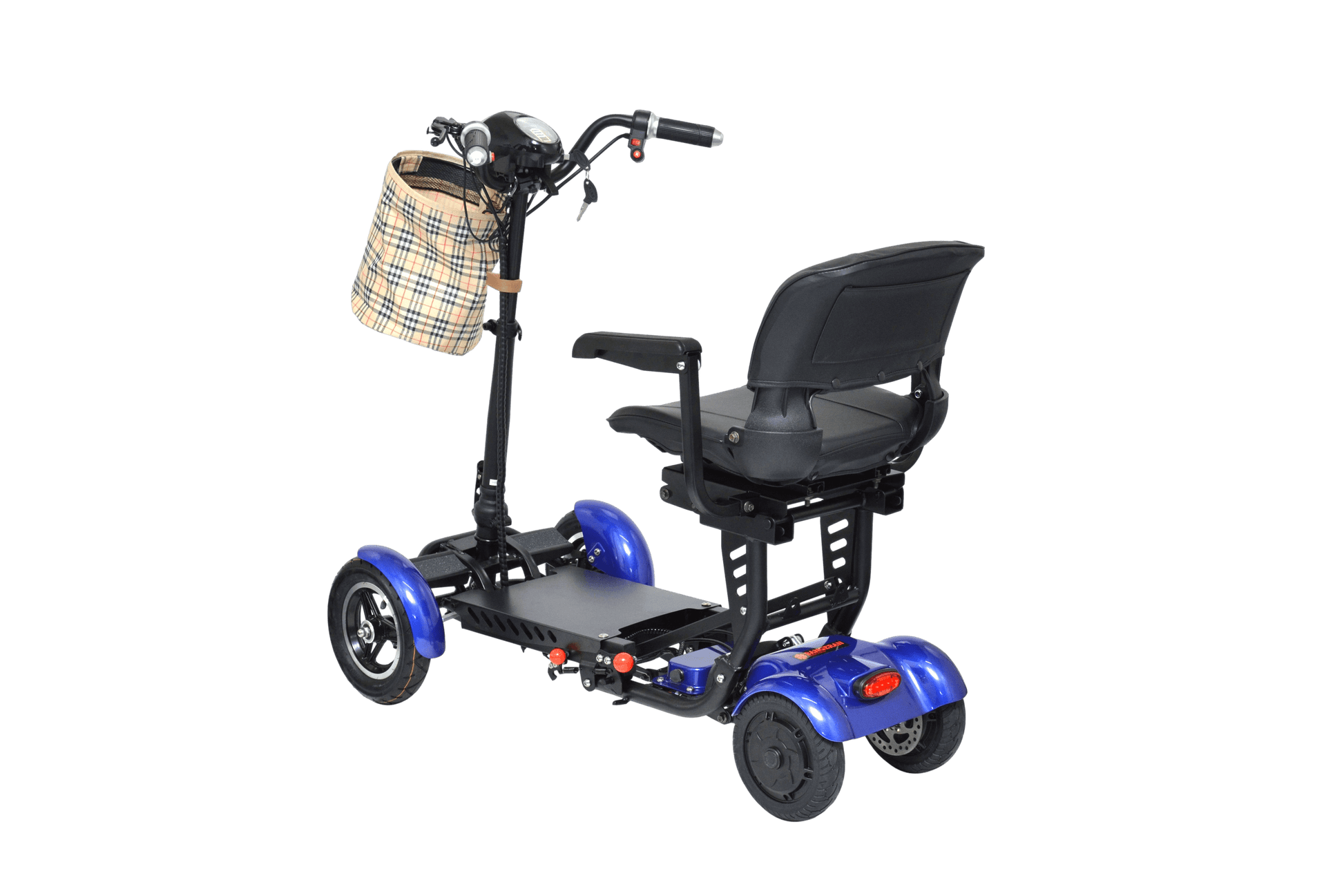 MS 3000 Mobility Scooter - blue left rear view