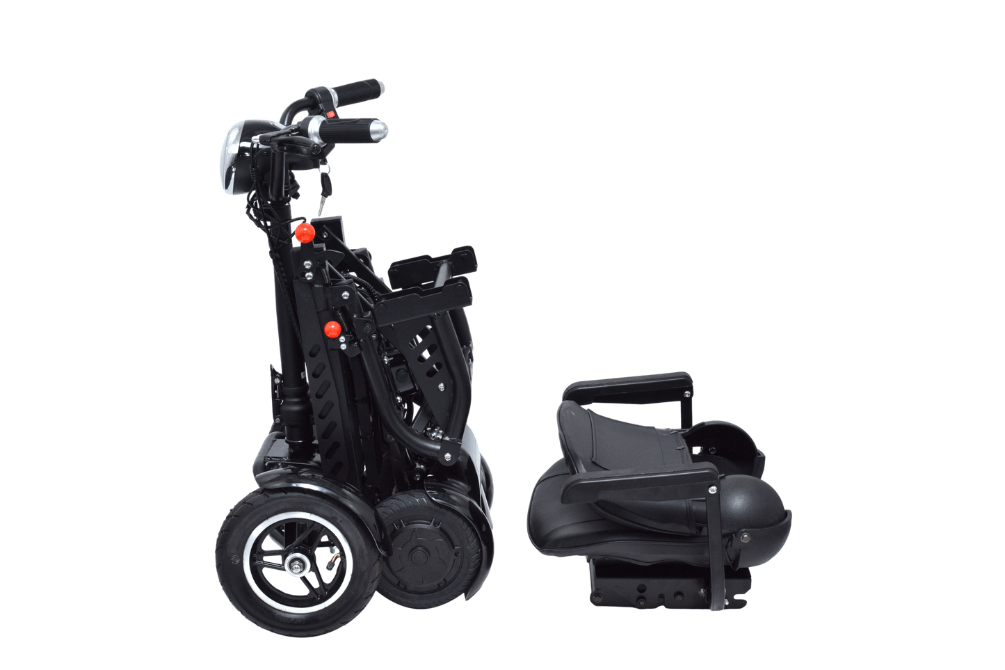 MS 3000 Mobility Scooter - black folded and seat removed