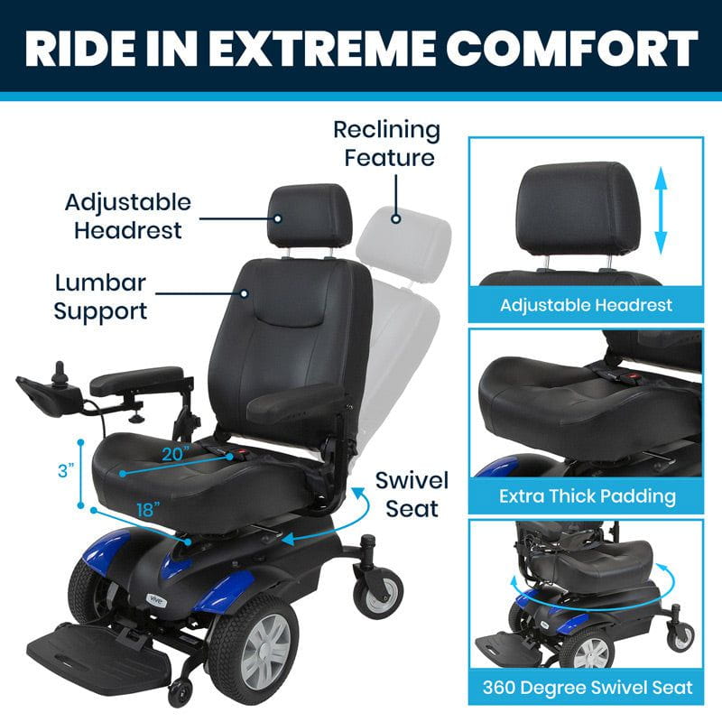 Electric Wheelchair Model V - features and adjustments