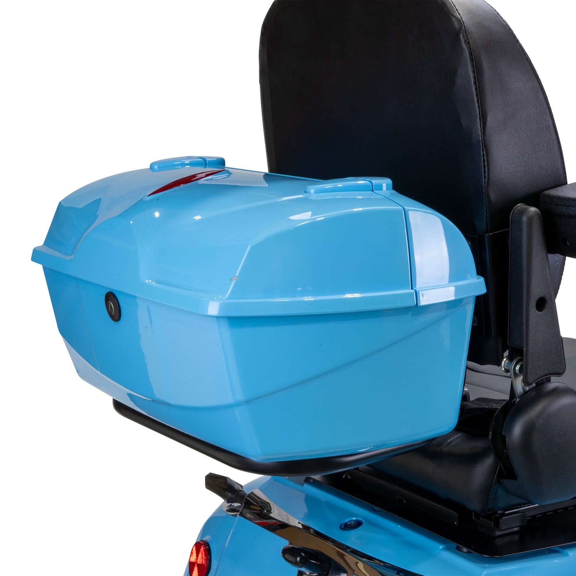 Elite Mobility Scooter - rear locking storage box closed