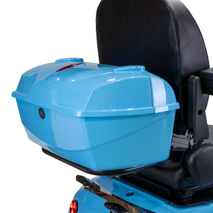 Elite Mobility Scooter - rear locking storage box closed