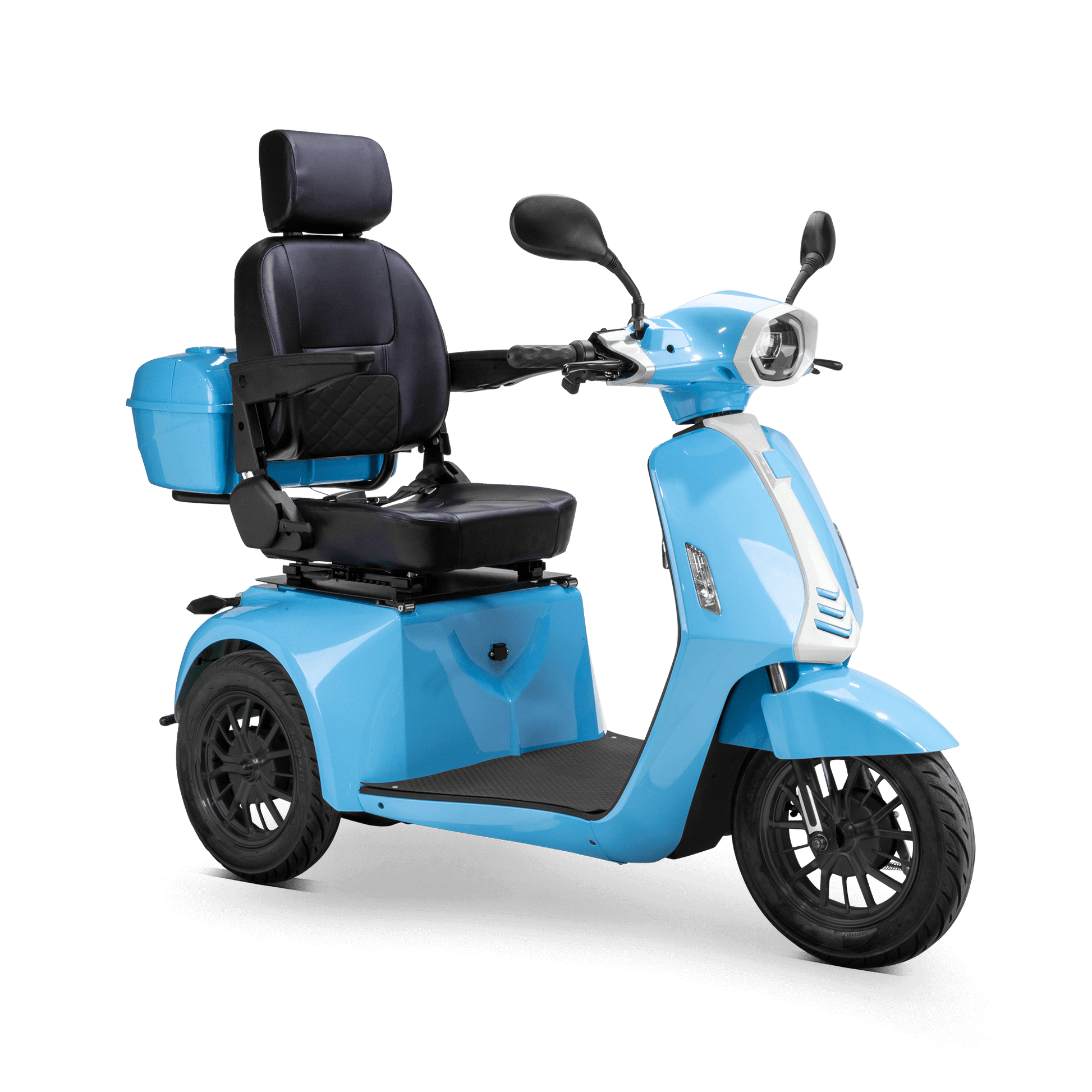 Elite Mobility Scooter - blue with black seat and black wheels