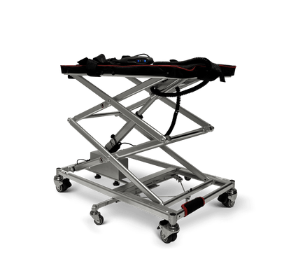 GO Wheelchair and Mobility Scooter Lift - partly raised right front