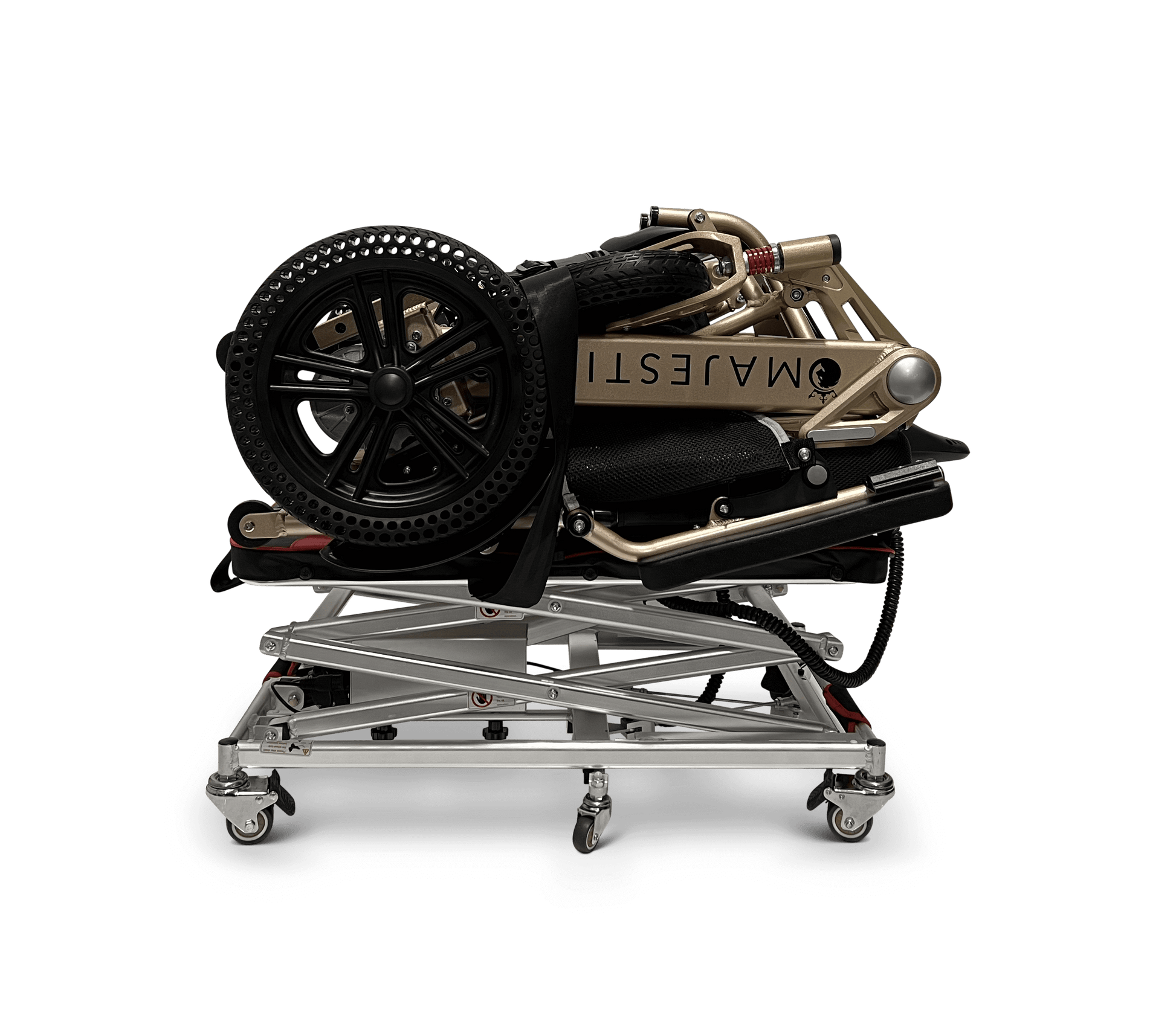GO Wheelchair and Mobility Scooter Lift - partly raised with load 1