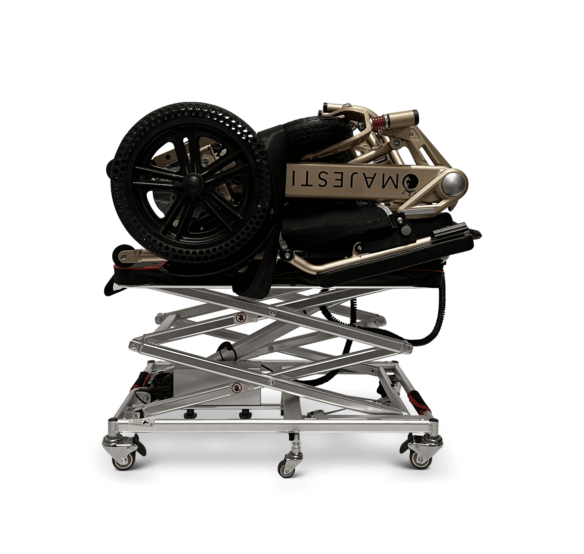 GO Wheelchair and Mobility Scooter Lift - partly raised with load 2