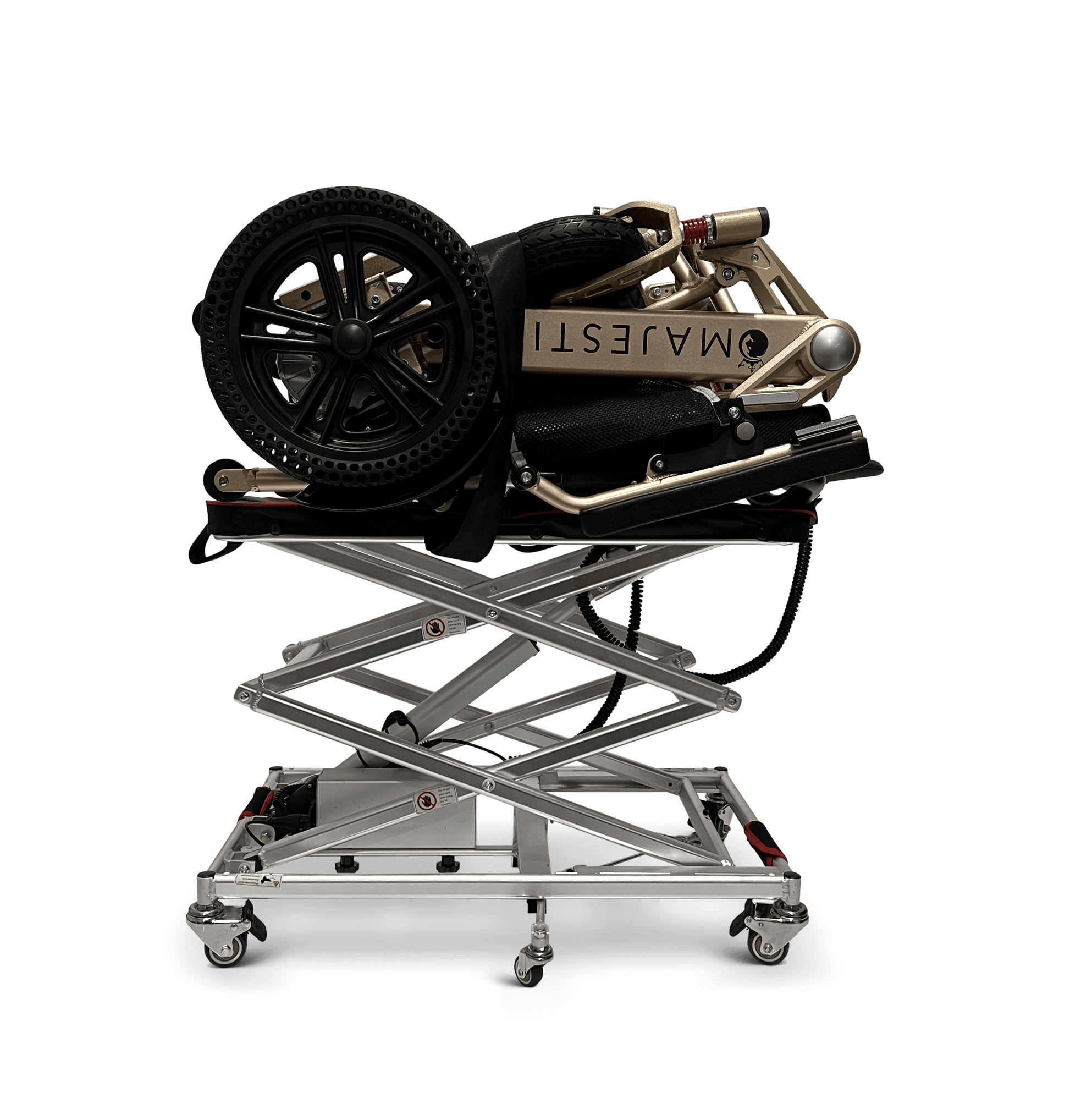 GO Wheelchair and Mobility Scooter Lift - partly raised with load 4