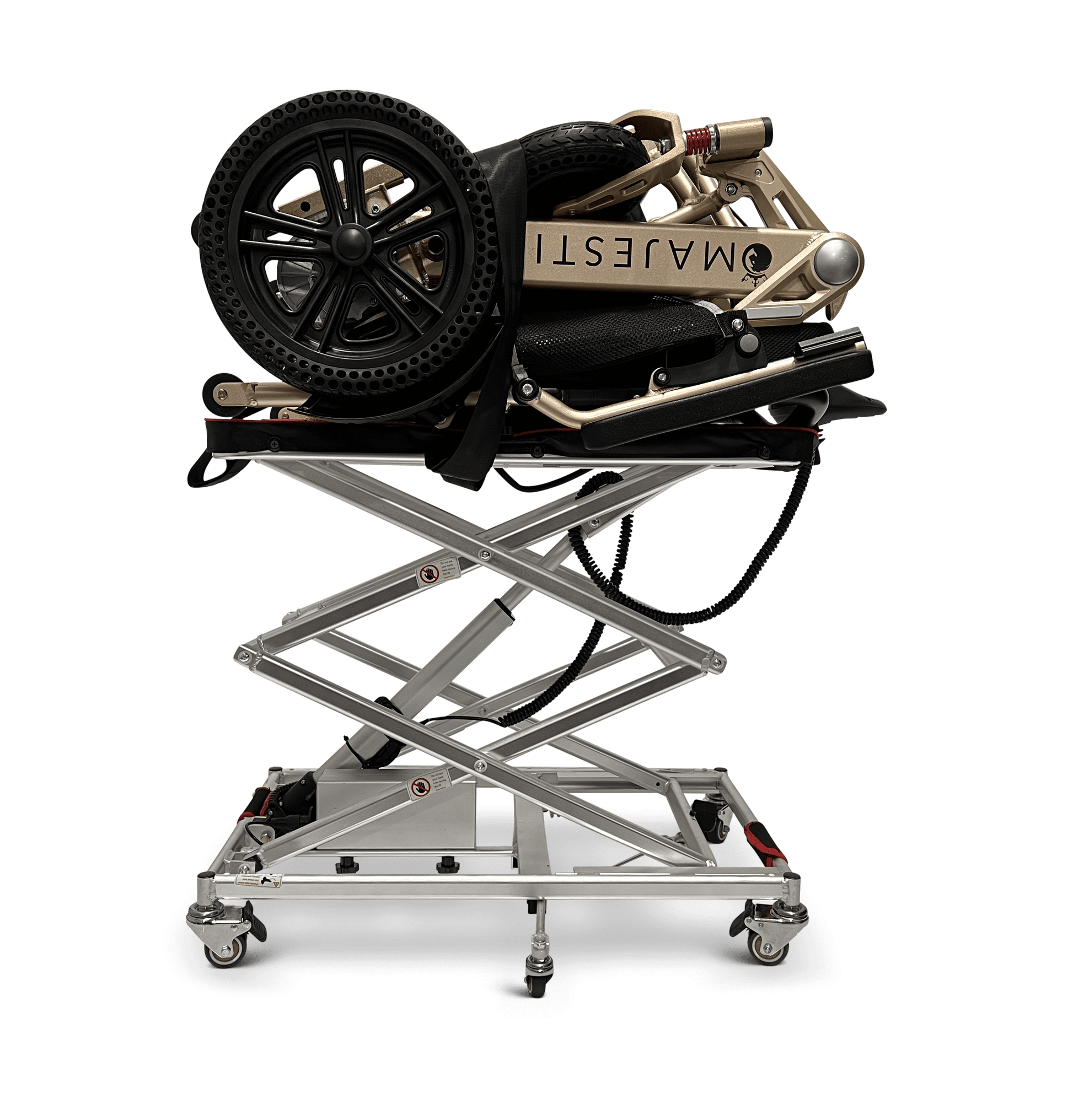 GO Wheelchair and Mobility Scooter Lift - partly raised with load 5