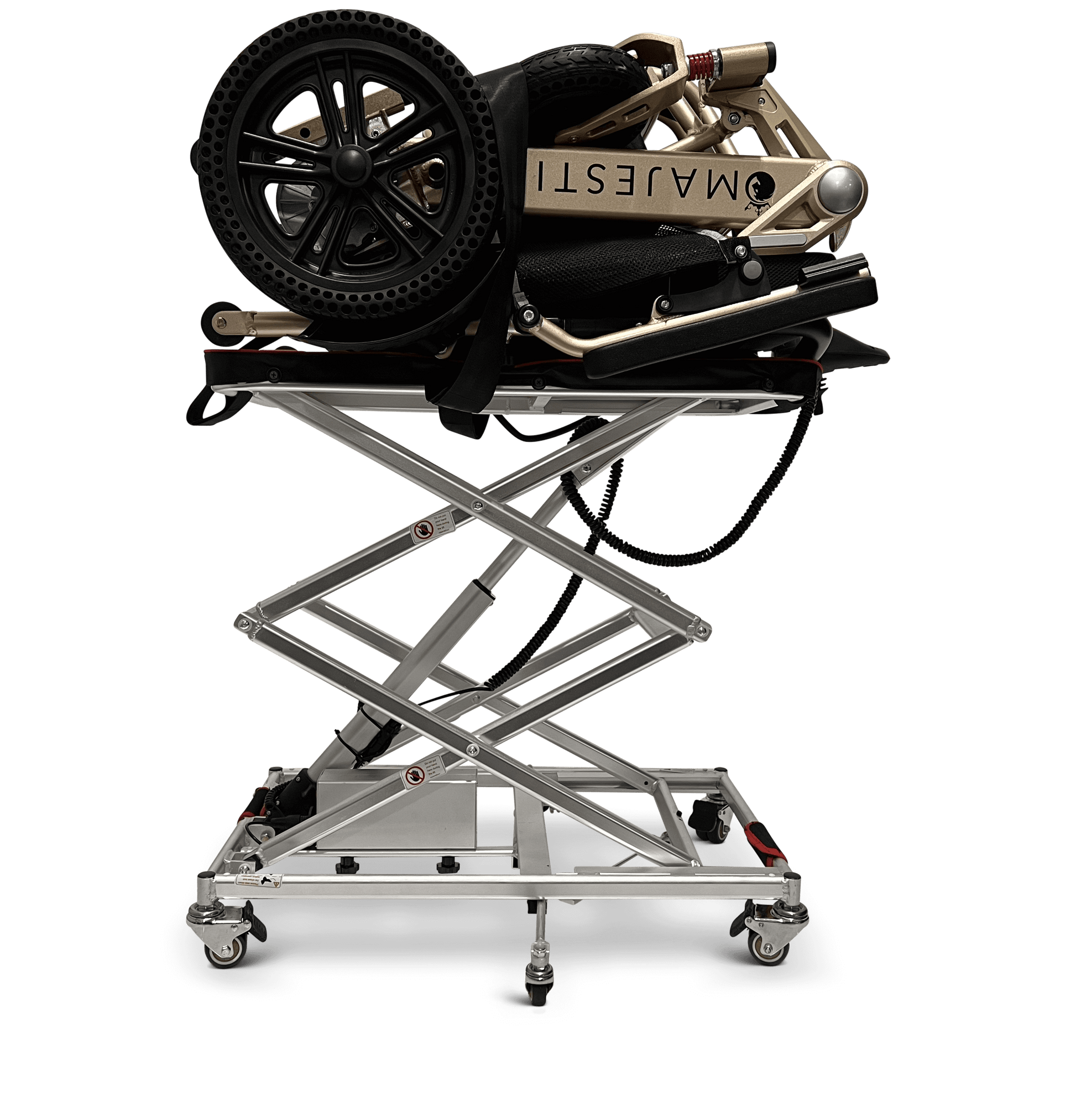 GO Wheelchair and Mobility Scooter Lift - partly raised with load 6