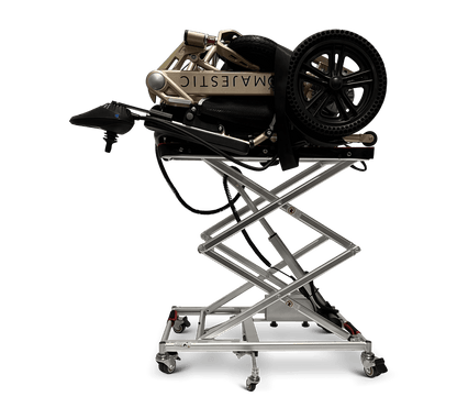 GO Wheelchair and Mobility Scooter Lift - fully raised with load front view