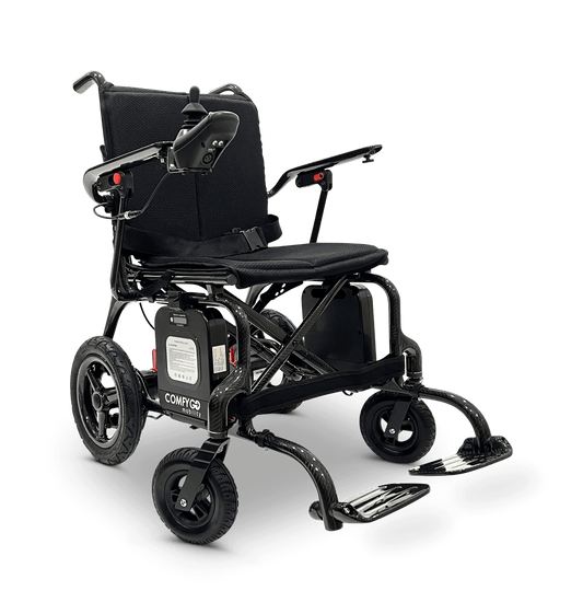 Phoenix Carbon Fiber Electric Wheelchair - standard colors right front