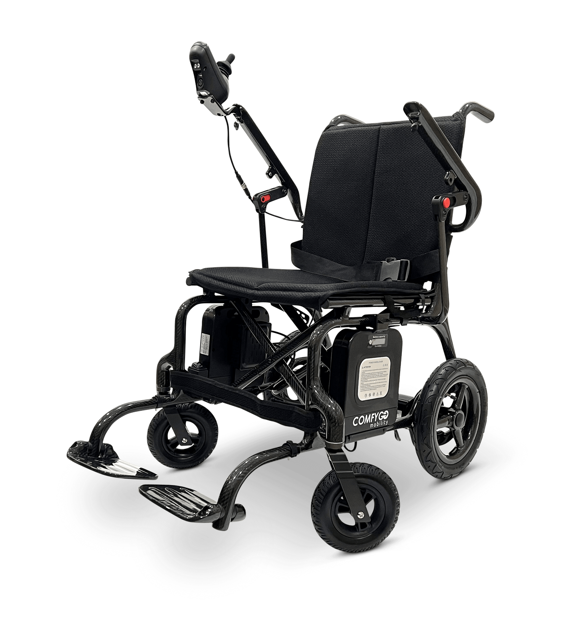 Phoenix Carbon Fiber Electric Wheelchair - standard colors left front