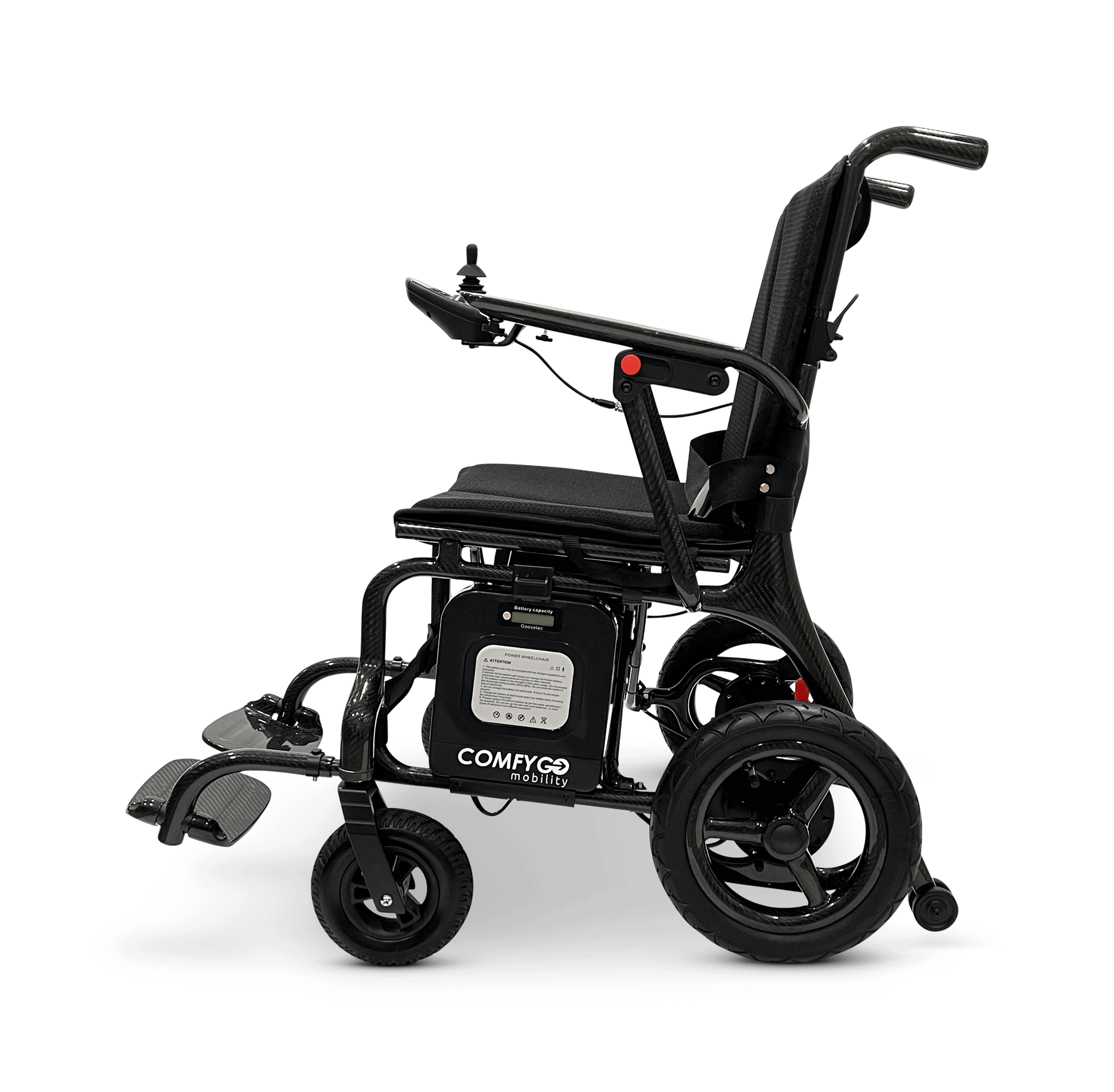 Phoenix Carbon Fiber Electric Wheelchair - standard colors left