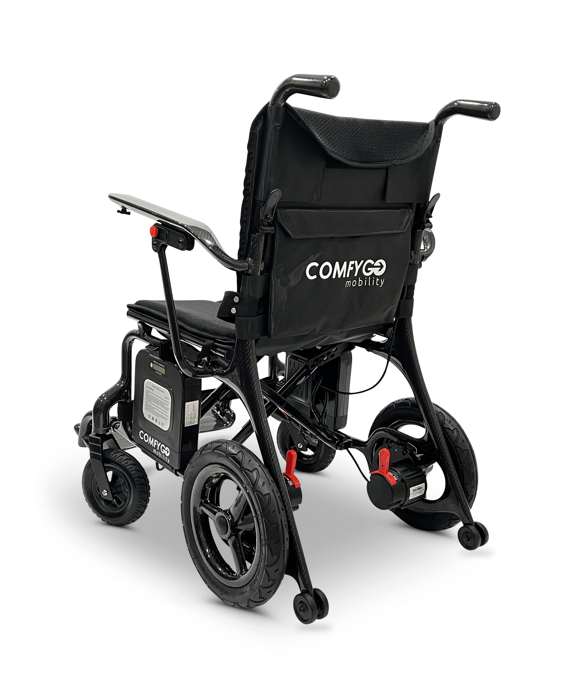 Phoenix Carbon Fiber Electric Wheelchair - standard colors left rear