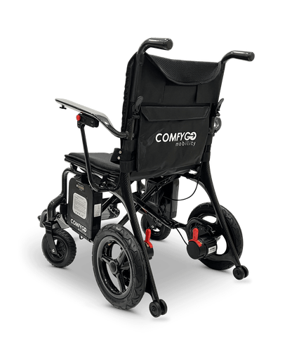 Phoenix Carbon Fiber Electric Wheelchair - standard colors left rear