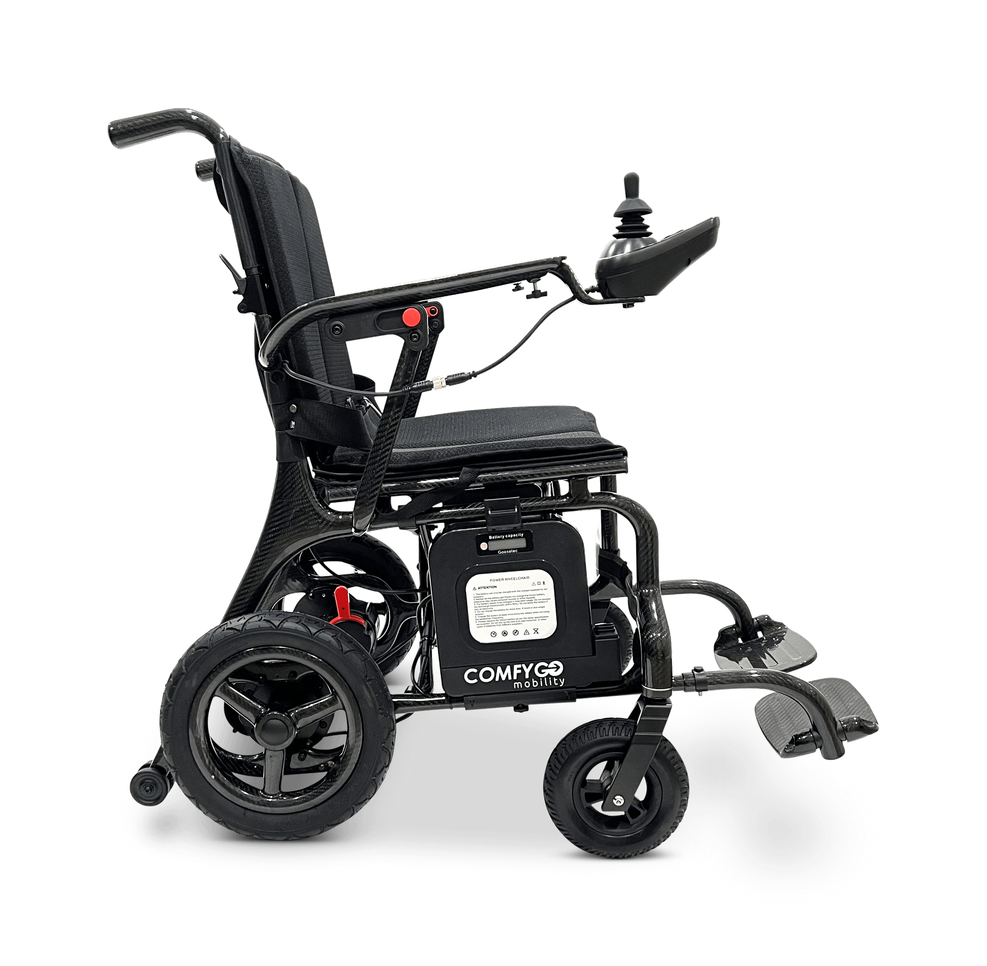 Phoenix Carbon Fiber Electric Wheelchair - standard colors right side
