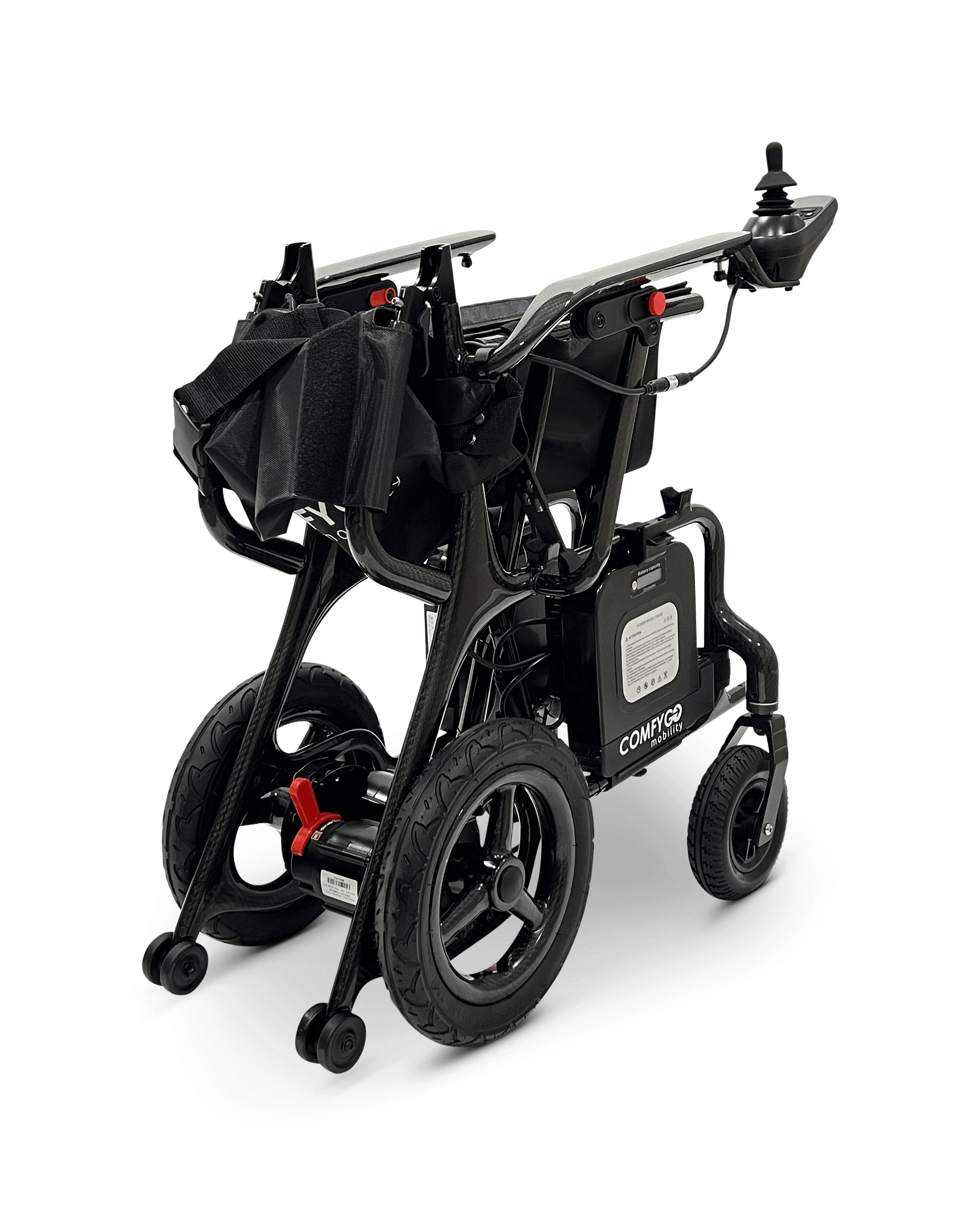 Phoenix Carbon Fiber Electric Wheelchair - folded