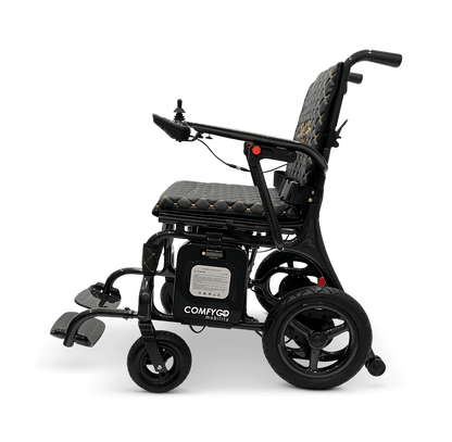 Phoenix Carbon Fiber Electric Wheelchair - black color left side