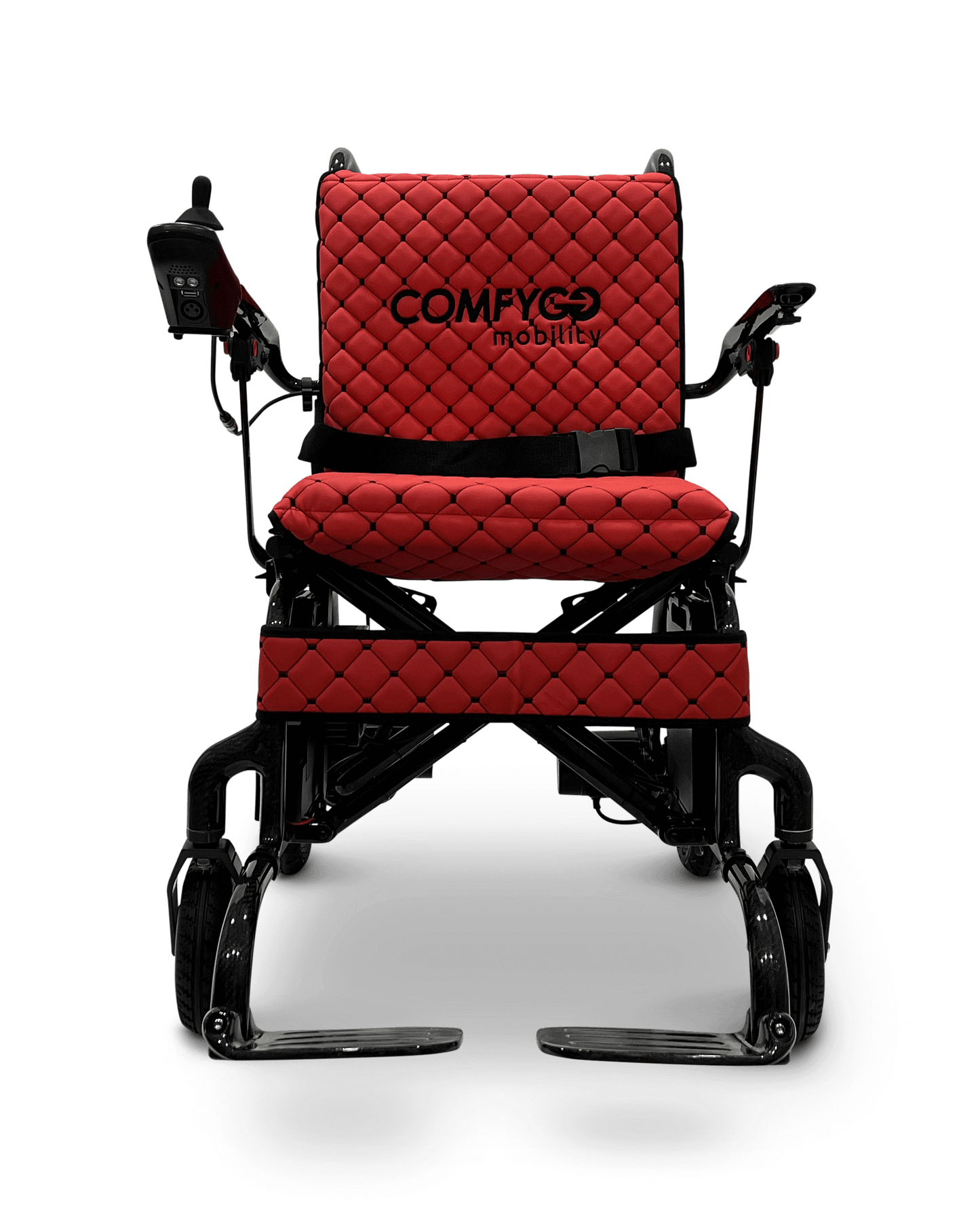 Phoenix Carbon Fiber Electric Wheelchair - red color front