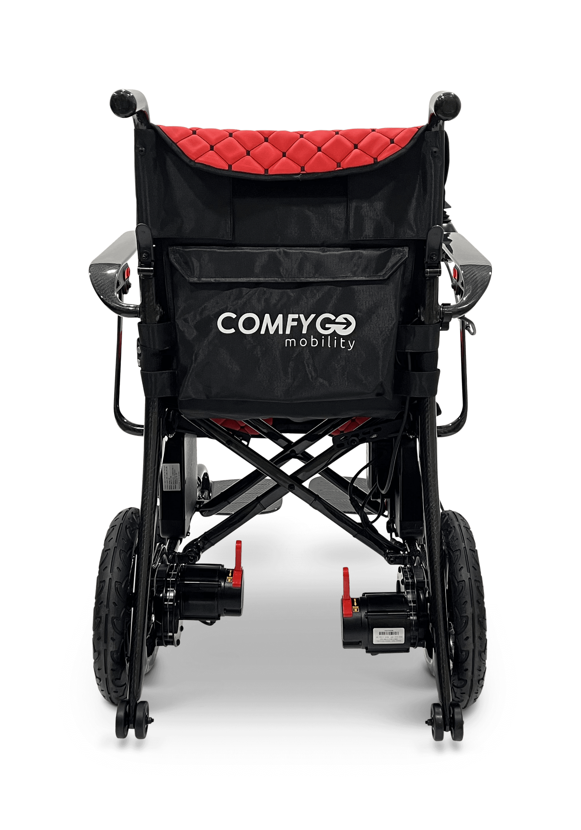 Phoenix Carbon Fiber Electric Wheelchair - red color rear