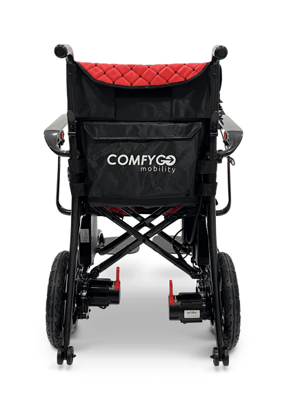Phoenix Carbon Fiber Electric Wheelchair - red color rear
