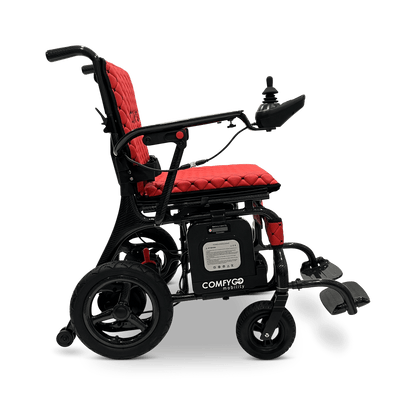 Phoenix Carbon Fiber Electric Wheelchair - red color right side