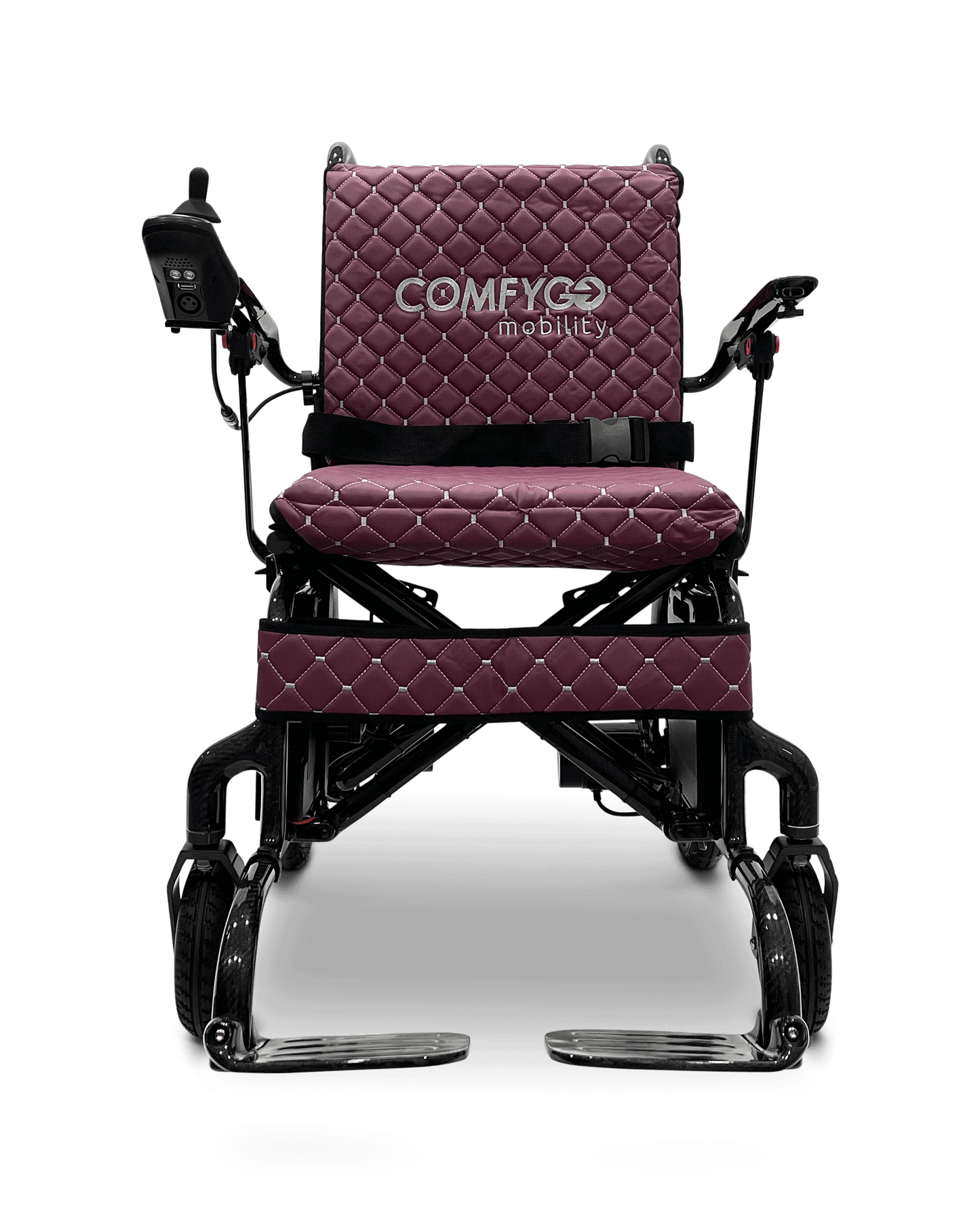 Phoenix Carbon Fiber Electric Wheelchair - purple color front