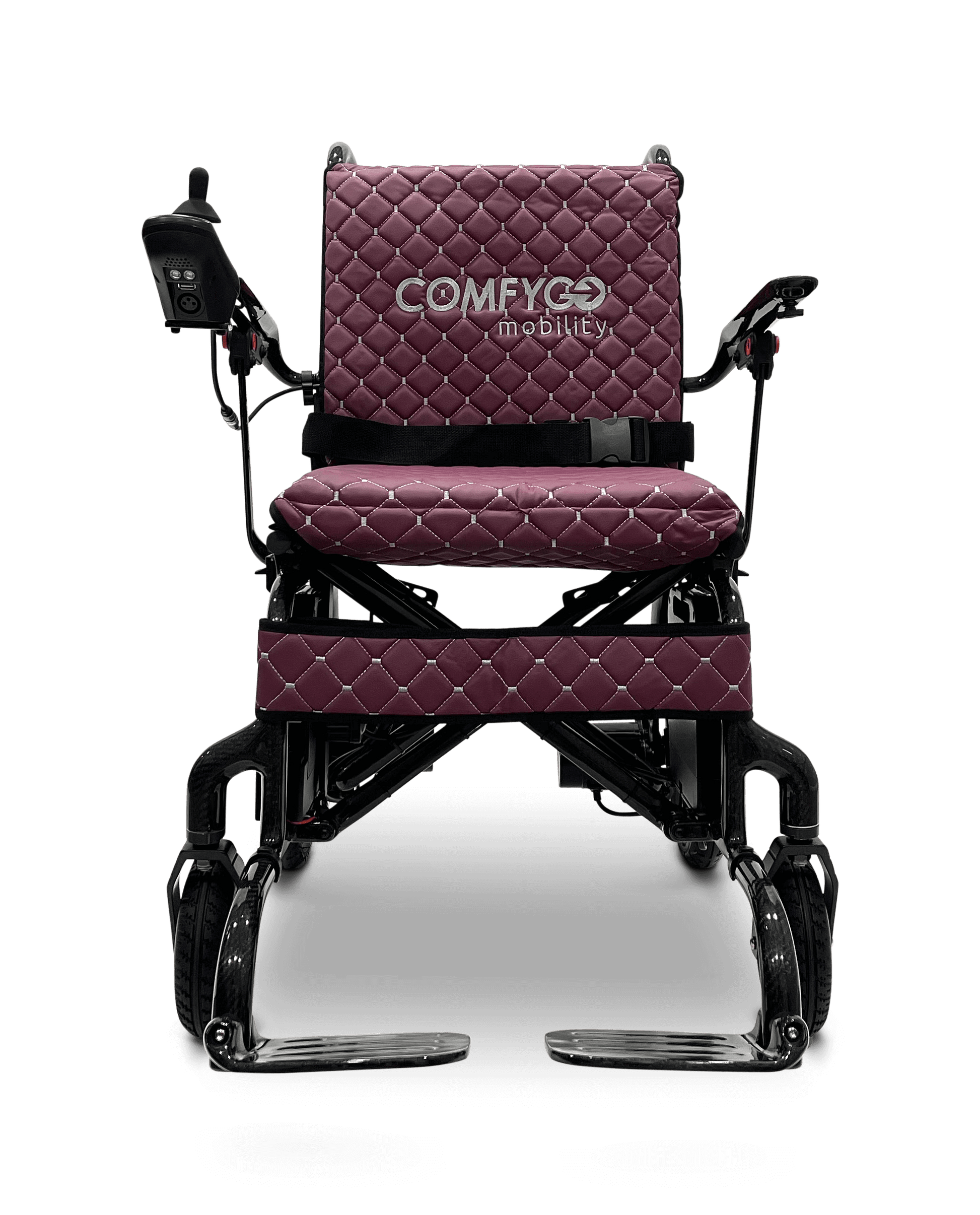 Phoenix Carbon Fiber Electric Wheelchair - purple color front