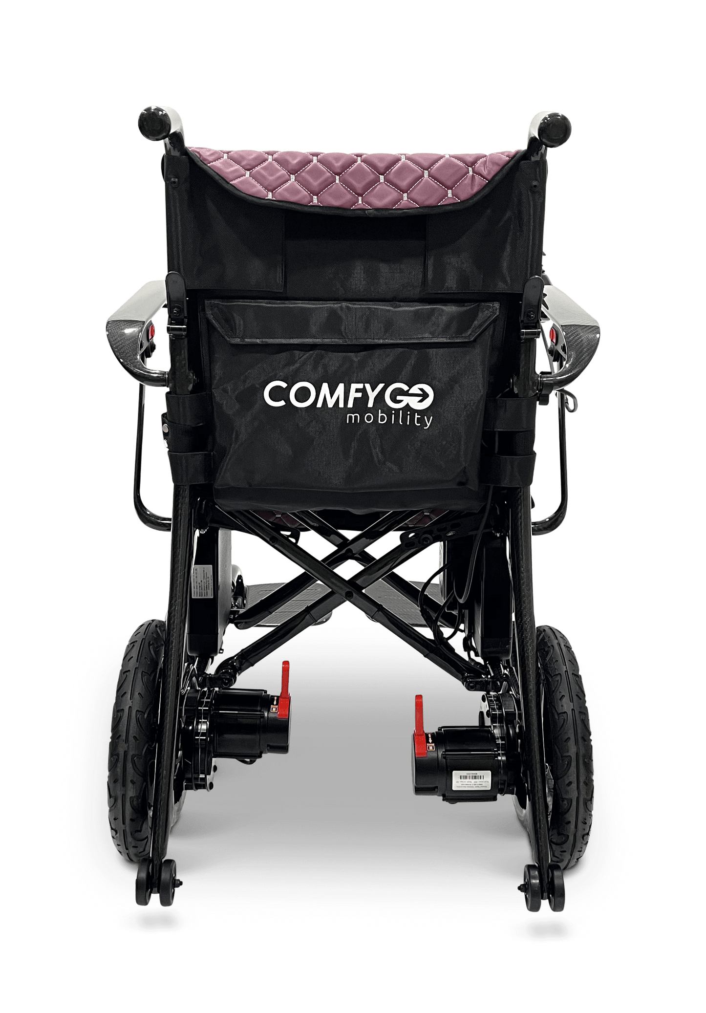 Phoenix Carbon Fiber Electric Wheelchair - purple color rear