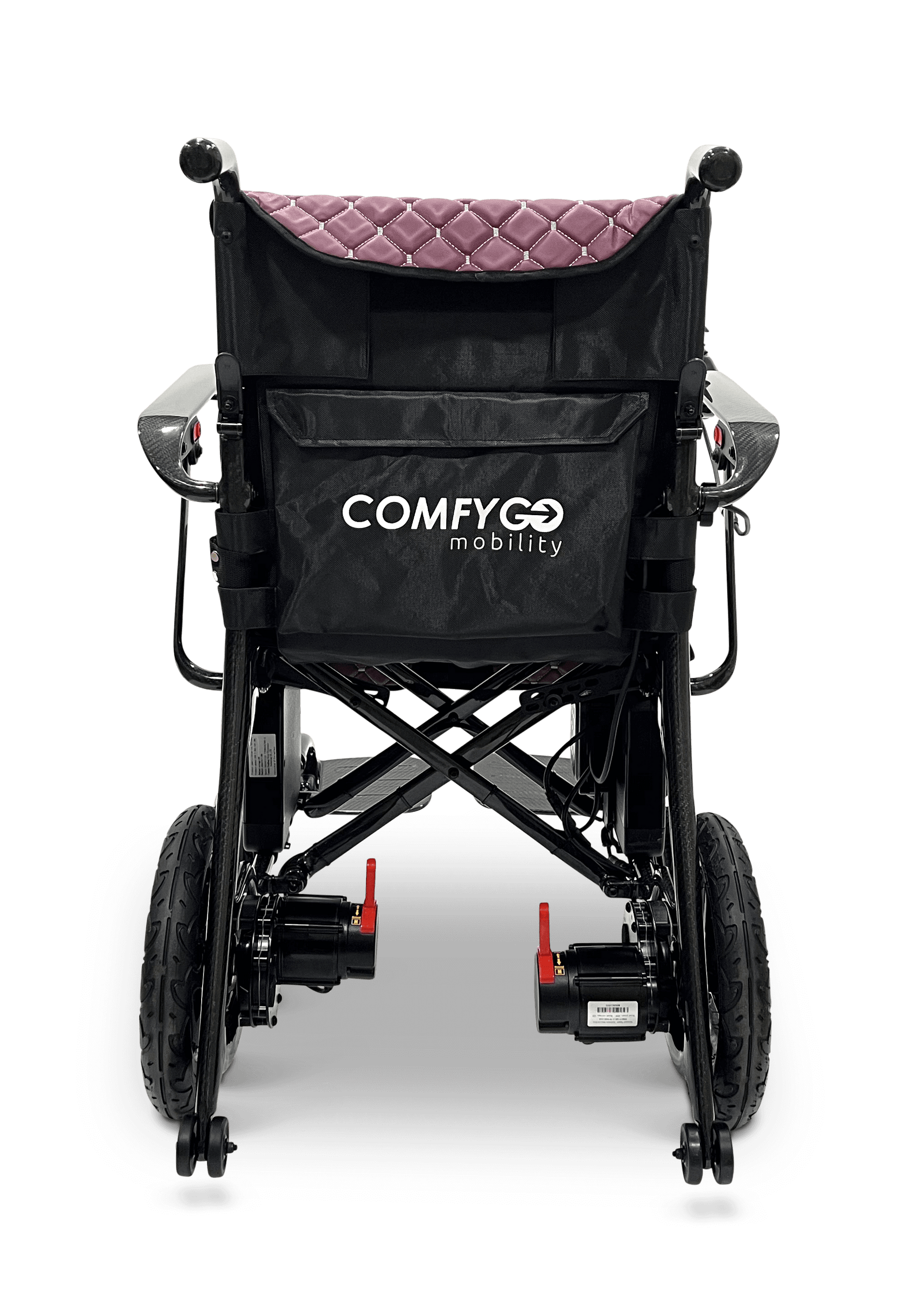 Phoenix Carbon Fiber Electric Wheelchair - purple color rear