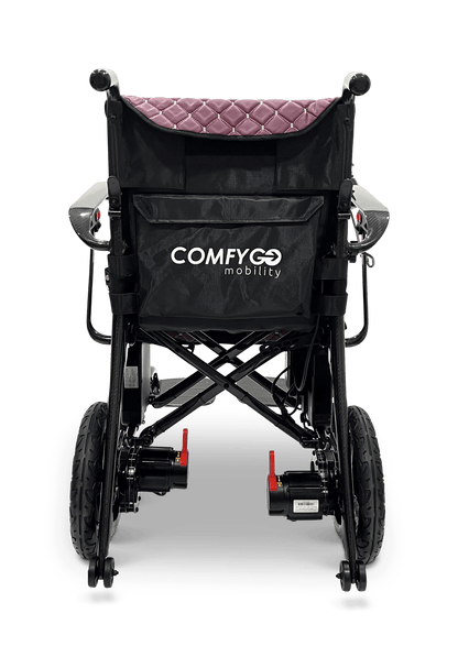 Phoenix Carbon Fiber Electric Wheelchair - purple color rear
