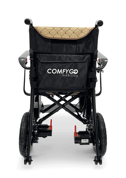 Phoenix Carbon Fiber Electric Wheelchair - coffee color rear