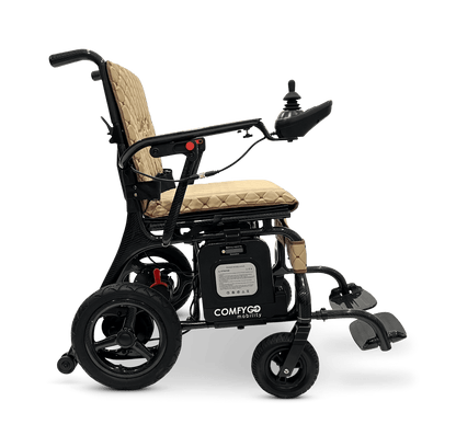 Phoenix Carbon Fiber Electric Wheelchair - coffee color right side