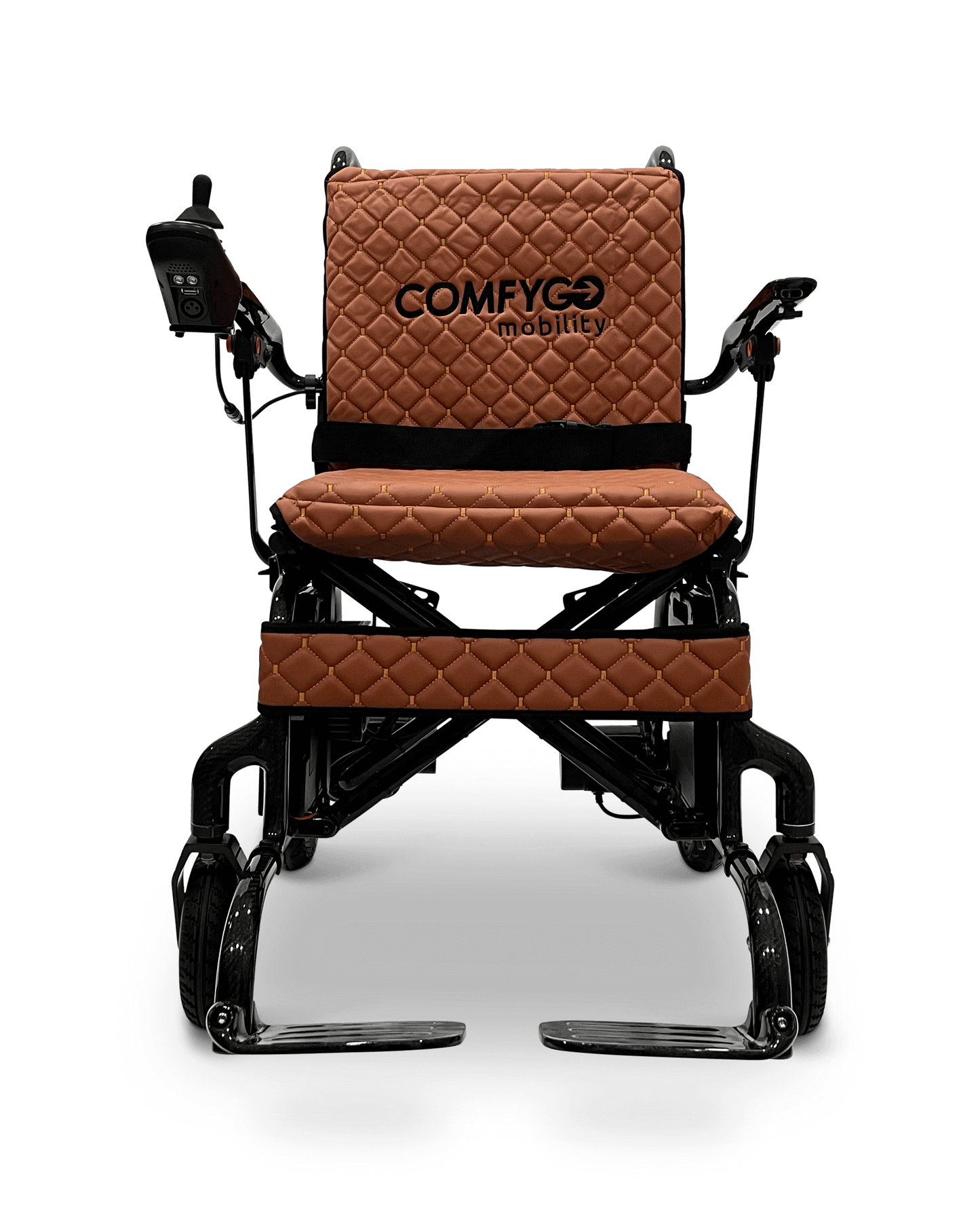 Phoenix Carbon Fiber Electric Wheelchair - taba color front