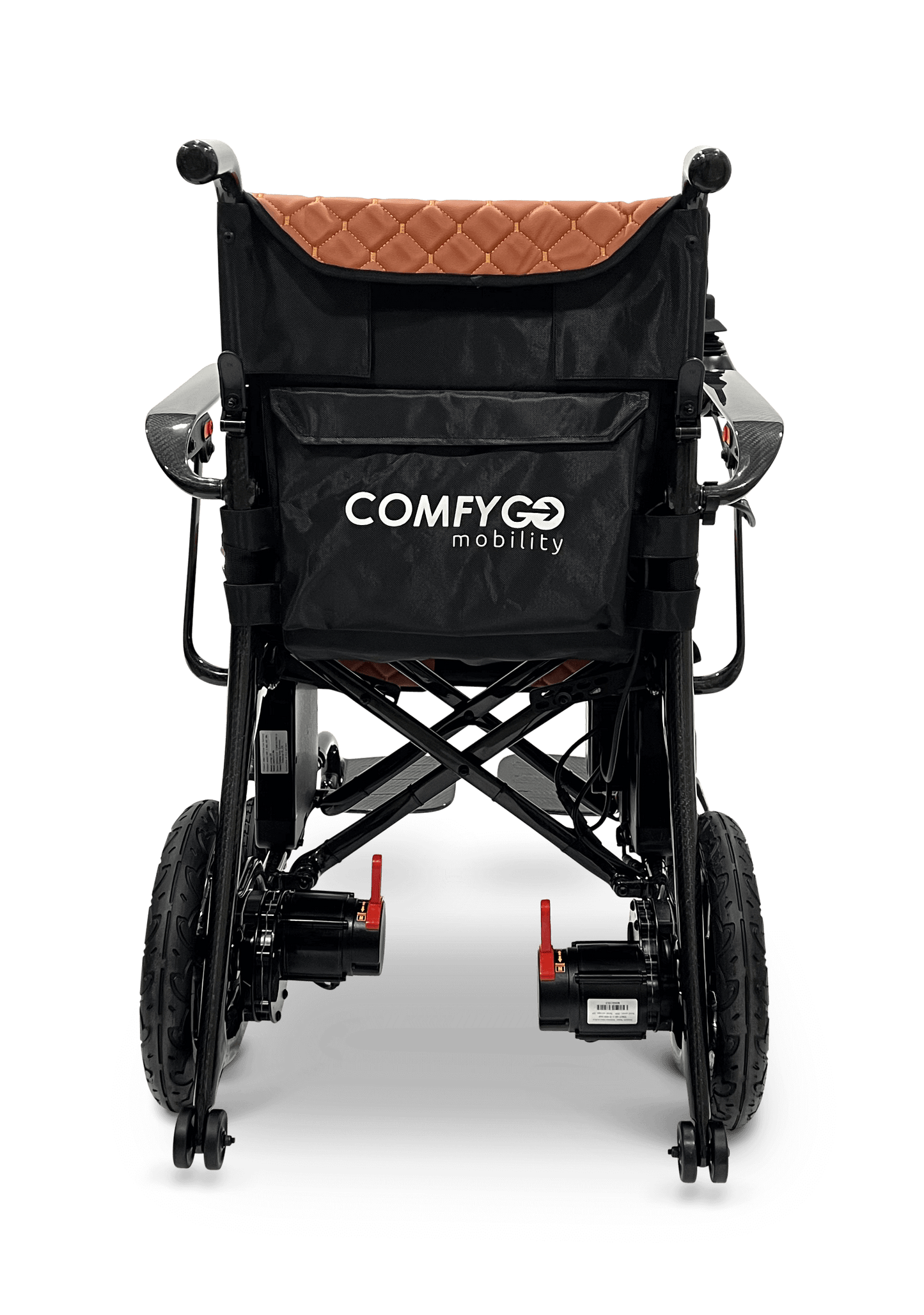 Phoenix Carbon Fiber Electric Wheelchair - taba color rear