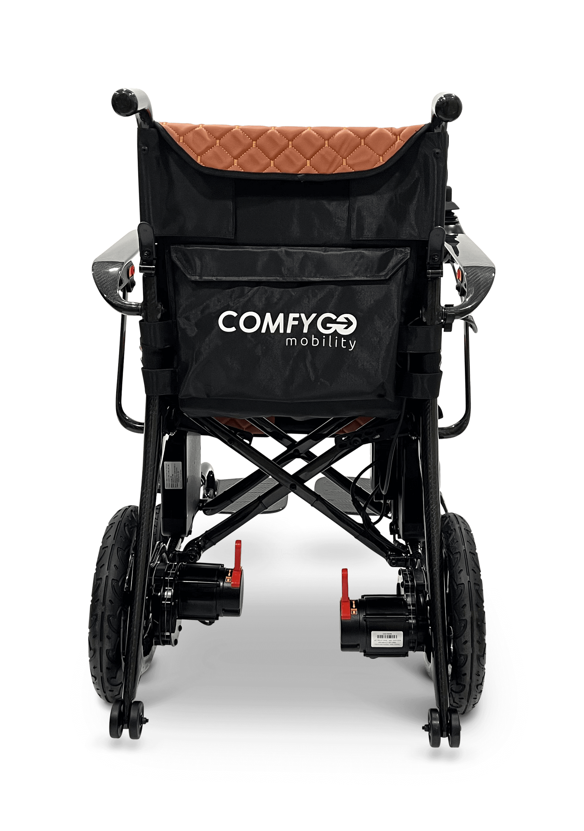 Phoenix Carbon Fiber Electric Wheelchair - taba color rear
